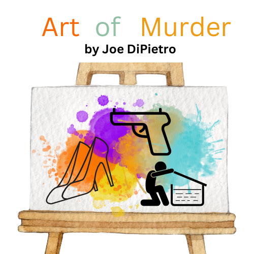 Art of Murder by Joe DiPietro (showing canvas with gun on it)